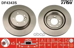 ���� ��������� ������ LAND Rover Discovery III 4.4 04 - TRW ���. DF4343S DF4343S ����