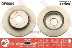 ����. ���� ���. ����. [280x22] 5 ���. FIAT Sedici 1.6, Suzuki SX4 1.5, Suzuki SX4 Classic 1.6 TRW ���. DF6684 DF6684 ����