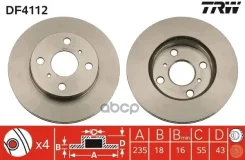 ���� ��������� �������� Toyota ECHO/Yaris TRW DF4112 Toyota Echo/Yaris TRW ���. DF4112 DF4112 ����