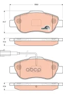 ������� ��������� FIAT 500 07-/Panda 06-/Punto 08- �������� TRW ���. GDB1746 GDB1746 GDB1746 ����