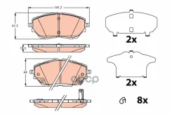 ������� ��������� Toyota C-HR 16- �������� TRW ���. GDB2290 GDB2290 ����