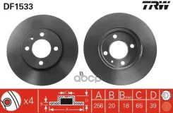 ��������� ���� Seat Toledo (1991-), VW Golf I-II-III, Lupo (1998-), Passat (1988-96) F TRW ���. DF1533 DF1533 ����