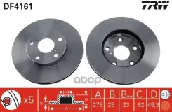 ���� ��������� �������� Toyota RAV 4 II 00-05 TRW DF4161 Toyota Rav 4 II 00-05 TRW ���. DF4161 DF4161 ����