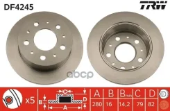 ���� ��������� ������ Citroen/FIAT/Peugeot ALL BUS 94- /D=280MM TRW DF4245 Citroen/FIAT/Peugeot all Bus 94- /D=280mm TRW ���. DF4245 DF4245 ����