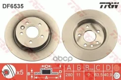 ���� ��������� ������ Volvo V40 2012- /D=280MM TRW DF6535 Volvo V40 2012- /D=280mm TRW ���. DF6535 DF6535 ����