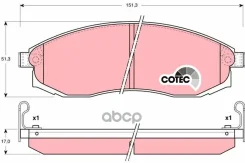 ������� �������� Nissan Maxima A32/Mitsubishi L200 TRW GDB3124 TRW ���. GDB3124 GDB3124 ����