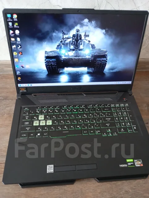 Asus TUF Gaming. 17.3", 2,9����, ��� 16 ��, ���� 512���, WiFi: 1, Bluetooth: 1 ����