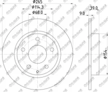 ���� ��������� /������ /TI-GUAR ��� Mazda 3 BM 2013-; 265/9��; TG-B45G-26-251A RN1565 B45G26251B Tiguar TGB45G26251A TGB45G26251A ����