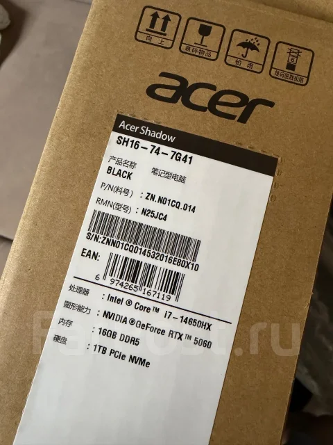 Acer. 16", 4,6����, ��� 16 ��, ���� 1 000���, WiFi: 1, Bluetooth: 1, ����������� �� 10��. ����