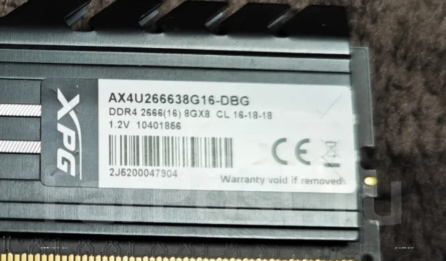 ��� Adata XPG Gammix D10 [AX4U266638G16-DRG] ����