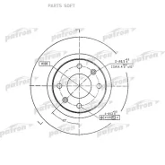 ���� ��������� ������ Citroen Berlingo 96-, Berlingo ������ 96-, BX 86-93, BX Break 88-94, Xantia 9 Patron PBD1220 PBD1220 ����