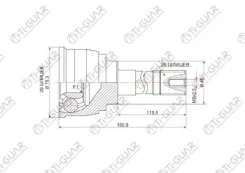 ���� �������� /TI-GUAR ��� Suzuki Escudo 1994-1997 TA#1W TD#1W ; 29*48*26; TG-9211; (TT31380 SU-011) 4410277E01 4410277E02 4410177E01 Tiguar TG9211 TG...
