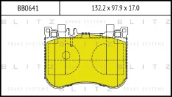 ������� ��������� �������� ����� Mercedes W221/W222/C217 08- Blitz BB0641 BB0641 ����