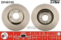 ���� ����. ���. Mazda 6 1.8, 2.0, 2.5 08= TRW ���. DF4974S DF4974S ����