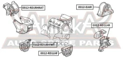 ������� ��������� Honda CR-V RD1/RD2 1997-2001 50841-ST0-N10 ASVA ���. 0312-RD1Rhfmt 0312RD1RHFMT ����