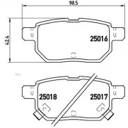 ������� ��������� �������� ��������/������ Aston Martin Cygnet 04/11-10/13 / BAIC BJEV EX Series 04/ Brembo P83133 P83133 ����