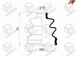 ������� ������� 08-414 ��� Suzuki Subaru �������� ������������� Maruichi ������ 40089-M0225 40089-M0226 39741-01M26 FB-2163 TG-2163 08-414 ������ 18-8...
