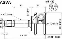 ���� �������� 19x43x27 Asva MT-20 MT20 ����