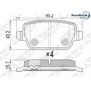 ������� ��������� (�����) Ford Focus 04-11 / Kuga 08-13 SAT ST-1566234, ������ ST1566234 ����
