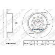 ���� ��������� (���) Toyota Crown 99-07 / Mark II 00-04 SAT ST-42431-53011 ST4243153011 ����