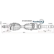 ������ � ����� Toyota Highlander 13-20 (�������/ ������) SAT ST-43410-0E220, ������ �������� ST434100E220 ����