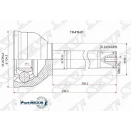 ���� (�������/ �����) Toyota Land Cruiser (J100, J80) 84-23 SAT TO-019-01, �������� TO01901 ����