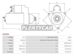 ������� honda accord 97-03 / shuttle 95-00 (1 6 kw/ As-Pl S9329s_ S9329S ����