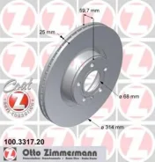 ��������� ���� �������� ������������� audi a6 Zimmermann 100.3317.20 Vag: 4F0615301D Audi A6 (4f2 C6). Audi A6 Avant (4f5 C6). Audi A6 ����� (4f2 C6...