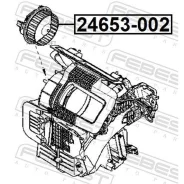 ����� ��������� Renault Logan/Sandero/Duster -A/C 04-/09- Febest 24653-002 Febest 24653002 24653002 ����