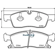 ������� ��������� (�������) Mercedes-Benz M-Class 11-15 / GL-Class 09-12 Brembo P 37 022, �������� P37022 ����