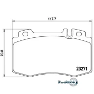 ������� ��������� (�������) Mercedes-Benz C-Class 00-08 / E-Class 02-09 Brembo P50041, �������� P50041 ����
