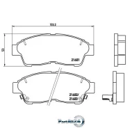 ������� ��������� (�������) Toyota Caldina (T190, T210) 92-02 / Camry 91-98 Brembo P 83 034, �������� P83034 ����