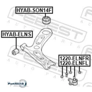 ����� ������� Hyundai Elantra 16- ����. Febest 1220Elnfr 1220ELNFR ����