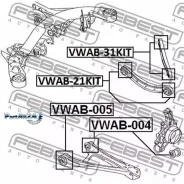 ����������� ������ AUDI Q7 06-/VW Touareg 03-10 ���. ����. (�����.2��. ) Febest VWAB21KIT VWAB21KIT ����