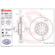 ���� ��������� Brembo Painted Disc 09. B635.11 Brembo 09B63511 09B63511 ����