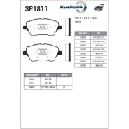 ������� ��������� FORD B-MAX/Fiesta 12-/Transit Courier 14- �������� Sangsin Brake SP1811 SP1811 ����