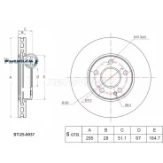 ���� ��������� (�������) Mercedes-Benz A-Class 12-18 / B-Class 11-18 SAT ST-25-0037, �������� ST250037 ����