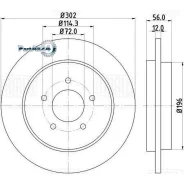 ���� ��������� FORD Maverick/Mazda Tribute 04- ���. (�����. ) Trialli DF270114 DF270114 ����