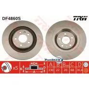 ���� ��������� AUDI A4/A5/Q5 ������ ����. D 330��. TRW DF4860S DF4860S ����