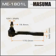 ���������� ������� ���� Masuma Mazda Demio / DE3AS, DE3FS 10-14 LH Masuma ME1801L, ����� ME1801L ����