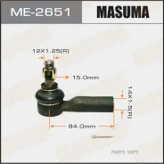 ���������� ������� ���� Masuma Toyota Corolla Fielder, AXIO / NZE124, ZZE124G, NZE144 02-12 Masuma ME2651 ME2651 ����