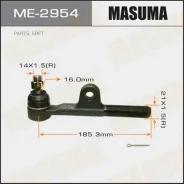���������� ������� ���� Masuma Toyota LAND Cruiser / FJ80, HDJ81, HZJ81 front 90-98 RH Masuma ME2954, ������ ME2954 ����
