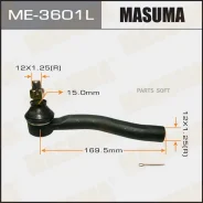 ���������� ������� ���� Masuma Toyota Probox, VITZ / NCP5#, SCP10, NCP10 99-14 LH Masuma ME3601L, ����� ME3601L ����