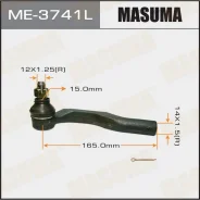 ���������� ������� ���� Masuma Toyota MARK II / GX115, JZX105 92-04 LH Masuma ME3741L, ����� ME3741L ����