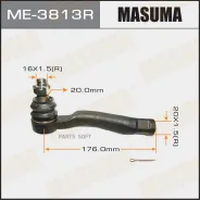 ���������� ������� ���� Masuma Toyota LAND Cruiser 100, Lexus LX470 02-07 RH Masuma ME3813R, ������ ME3813R ����