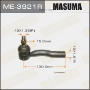 ���������� ������� ���� Masuma Toyota NOAH, VOXY / AZR6#, ZRR8#, ZWR80 07-21 RH Masuma ME3921R, ������ ME3921R ����