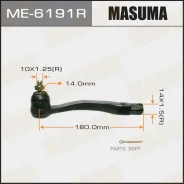 ���������� ������� ���� Masuma Honda CR-V / RD1 95-01 RH Masuma ME6191R, ������ ME6191R ����