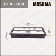 ������ ��������� LHD Hyundai Santa FE 18- (1/40) Masuma MFAK364 MFAK364 ����