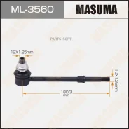 ������ ������������� (����) Masuma front Toyota LAND Cruiser Prado 95 Masuma ML3560, �������� ML3560 ����