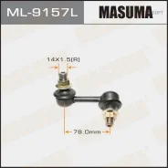 ������ ������������� (����) Masuma front Mitsubishi Pajero / V83W, V87W, V93W, V97W LH Masuma ML9157L, ����� �������� ML9157L ����